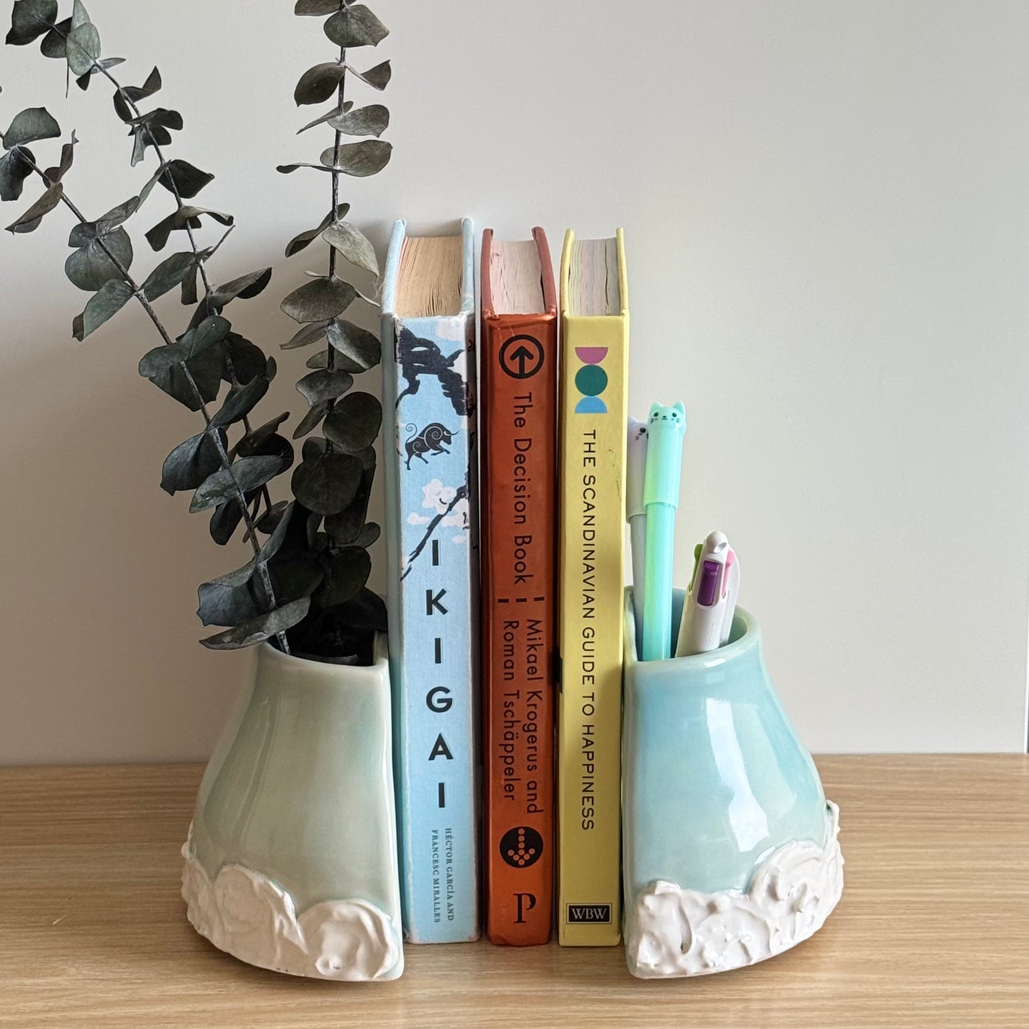Dreamy Cloud Bookend Vases - Ceramic