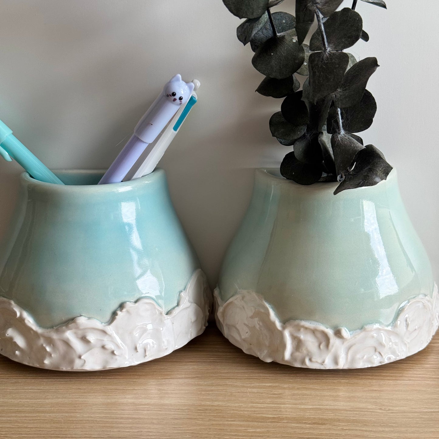 Dreamy Cloud Bookend Vases - Ceramic