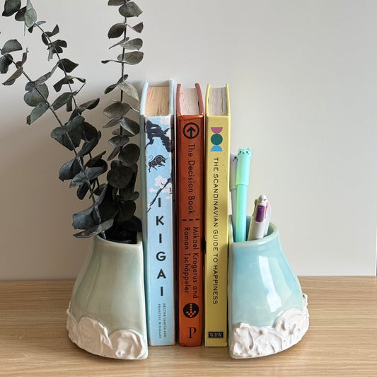 Dreamy Cloud Bookend Vases - Ceramic